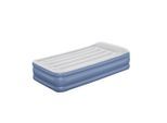 Bestway Luftbett Tritech AIR 67628, Hellgrau, Dunkelblau, Kunststoff, 97x46x191 cm, RoHS, Dekra, integrierte elektrische Pumpe, integriertes Kissen, Schlafzimmer, Betten, Gästebetten, Luftbetten