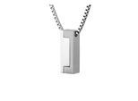 Kette mit Anhänger BOSS "CANDOR JEWELRY", silber (edelstahlfarben), Halsketten, Damen, Edelstahl, L: 70 B: 2mm, B:2mm