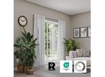 Vorhang NEUTEX FOR YOU "Alora Eco" Gr. 1, silber (silberfarben), B:144cm H:245cm, Baumwolle, Polyester, Gardinen