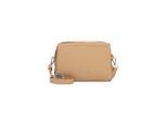 Umhängetasche TAMARIS "Umhängetasche TAS Kim", Mädchen, Gr. B/H/T: 21cm x 16cm x 8,5cm 0, beige (sand 420), Polyurethan, Taschen Umhängetasche