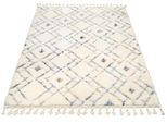 Hochflor-Teppich "BOHO", beige (creme, blau), B:160cm H:12mm L:230cm, Polyester, Polypropylen (PP), GALLERY M BRANDED BY MUSTERRING, Teppiche