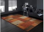 Teppich OCI DIE TEPPICHMARKE "CASTLE BEPPO, auch als Läufer", orange (terra), B:240cm H:20mm L:290cm, Polypropylen (PP), Teppiche, Teppich, dichter Frisé Kurzflor, kariert, Wohnzimmer, Schlafzimmer