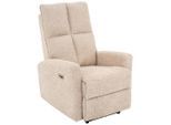 Livetastic Relaxsessel , Beige , Metall, Textil , 75x110x88 cm , Relaxfunktion , Wohnzimmer, Sessel, Relaxsessel