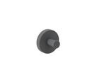 Herzbach Deep Grey Handtuchhaken 23.819000.1.06 32 mm, Wandmontage, Befestigung verdeckt, grau matt