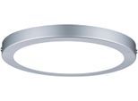 PAULMANN LED Panel "Atria rund 220mm 14W 2.700K", grau (chromfarben), 1, Ø 22cm H: 2cm, 1 Stk., Leuchten, Atria rund 220mm 14W 2.700K matt, LED Panel