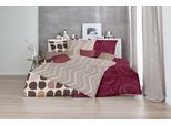 Bettwäsche PRIMERA "Mako-Satin -Bettwäsche Jacquard", braun, B/L: 155cm x 220cm, 1 Stk., 1 Stk., Mako-Satin, B/L: 80cm x 80cm, 2 Stk., Mako-Satin, Obermaterial: 100% Baumwolle, Bettwäsche, Bettwäsche, mit klassischem Jacquard-Look