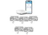 HOMEMATIC IP Smart-Home-Zubehör "Starter Bundle Rollladensteuerung für 5 Rollladen", weiß, B:31cm H:12cm T:37cm, Smart-Home-Stationen, Smart-Home-Zubehör