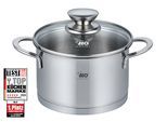 Fleischtopf ELO "Galant", silber (silberfarben), Ø:16cm, Töpfe, Fleischtopf, integriertes Öl- Dosier-System, Induktion