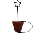 LED Stern AM DESIGN, schwarz, H:25cm Ø:8cm, Leuchten, LED Stern, Weihnachtsstern aus Draht, 4-er Set, Höhe ca. 25 cm, Weihnachtsdeko