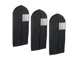 Kleidersack WENKO "Modell Deep Black", schwarz, Kunststoff, Kleidersäcke, Kleidersack, Kleiderschutzhülle mit Reißverschluss & Sichtfenster, ideal auf Reisen