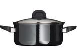 Bratentopf SILIT "Modesto Line", schwarz, H:10,5cm Ø:24cm, Töpfe, Bratentopf, Made in Germany