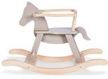 Schaukelpferd PINOLINO "Pinolino, grau/natur", grau (grau, natur), Schaukeltiere, BabyB:31cm H:58cm T:86cm, Schaukelpferd, aus Holz; Made in Europe, B:31cm H:58cm T:86cm