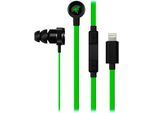 RAZER Gaming-Headset "Hammerhead Lightning für iOS", schwarz (schwarz, grün), Kopfhörer, Gaming-Headset