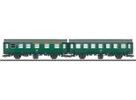 Personenwagen MÄRKLIN "Märklin Personenwagen-Paar - 43175", grün, Modelleisenbahn-Fahrzeuge, KinderB:3,5cm H:5cm L:30,5cm, Kunststoff, Metall, Personenwagen, Made in Europe, B:3,5cm H:5cm L:30,5cm