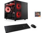 CSL PC "Cube V24177", schwarz, Microsoft Windows 11 Home (64 Bit), 16 GB RAM 500 GB SSD, Desktop-PCs, PC