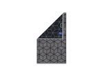 Gästehandtuch VILLEROY & BOCH "Gästetuch Gästetuch Carré 1er Pack" Gr. S, grau (dunkelgrau, schwarz), B:30cm, Obermaterial: 100% Baumwolle CO., Handtücher, Gästehandtuch