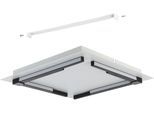 EGLO Deckenleuchte "ZAMPOTE", schwarz-weiß (weiß, schwarz), H: 5cm, 1 Stk., Leuchten, Deckenleuchte in weiß und schwarz aus Alu, Stahl - 25W - Warmweiß, Deckenleuchte