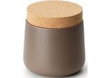 Vorratsdose CONTINENTA, grau (taupe), H:14,5cm, Lebensmittelaufbewahrungsbehälter, Vorratsdose, 14x14,5 cm
