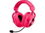LOGITECH Kopfhörer "PRO X 2 LIGHTSPEED Headset", rosa, B:23,5cm H:9cm T:24,2cm, Kopfhörer, Kopfhörer