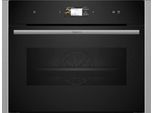 NEFF Dampfbackofen "C24FS31N0", Energieeffizienz: A+, grau (silberfarben), B:59,6cm H:45,5cm T:54,8cm, Backöfen, AirFry-Funktion, Dampfbackofen