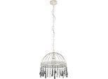 EGLO Hängeleuchte "STEELEVILLE", braun (braun, weiß), Ø 41cm H: 120cm, 1 Stk., Leuchten, Hängeleuchte in braun und weiß aus Stahl - exkl. E27 - 1X40W, Hängeleuchte