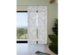 Schiebegardine VISION S "OPHELIA", grau (hellgrau), B:60cm H:260cm, Polyester, Gardinen, Schiebegardine, Schiebevorhang,Bambusoptik,Digitaldruck,SET