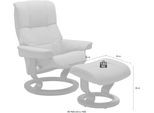 Fußhocker STRESSLESS "Mayfair", beige (vanilla paloma), B:55cm H:38cm T:39cm, Leder BATICK: BATICK ist ein leicht korrigiertes, durchgefärbtes und genarbtes Möbelleder, bei dem die meisten Unebenheiten und Spuren in der Regel entfernt wurden.;Leder PALOMA: PALOMA ist ein durchgefärbtes Semianilin-Möbelleder mit natürlicher Narbung.;ROHLEDER Stoff Q2 FARON: Ein fester zuverlässiger Bouclé mit einem