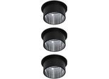 PAULMANN LED Einbauleuchte "Gil", silber (schwarz, silberfarben), 3, Ø 6,8cm, 3 Stk., Leuchten, LED-Modul, 3-Stufen-dimmbar, LED Einbauleuchte