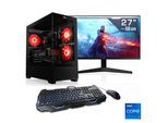 CSL Gaming-PC-Komplettsystem "AeroVision V24382", Energieeffizienz: E, schwarz, Microsoft Windows 11 Home (64 Bit), 16 GB RAM 500 GB SSD, Computer_Komplettsysteme, Gaming-PC-Komplettsystem