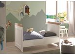 Umbauseiten BEGABINO "Jasmin Bettseiten zum Juniorbett", weiß, B:139cm H:18cm T:1,8cm, Holzwerkstoff, Umbauseiten, Umbauseiten, Weiß, passend zu Jasmin Babybett