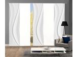 Schiebegardine HOME WOHNIDEEN "LAURINA 5er SET" Gr. 1, grau, B:60cm H:245cm, Polyester, Gardinen, Schiebegardine, Schiebevorhang Digidruck 5er Set LAURINA