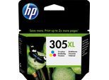 HP Tintenpatrone "HP original Patrone 305XL Tri color C/M/Y", bunt (cyan, magenta, gelb), Tintenpatronen, 3 Probemonate gratis* drucken, Tintenpatrone