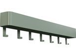 Garderobenhalter SPINDER DESIGN "Dax Play", grün, B:72cm H:12cm T:7,5cm, Metall, Garderobenhalter, Garderobenhalter, Metall, Breite 72 cm