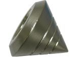 Gardinenstangen-Endstück GARDINIA "Memphis", silber (edelstahlfarben), L:2,8cm, Gardinenstangenendstücke, Gardinenstangen-Endstück, Serie Einzelprogramm Memphis Ø 16 mm