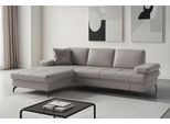 Ecksofa SIT & MORE "Morris Jubi, Recamiere, Breite 247 cm", grau (light grau), B:247cm H:83cm T:171cm, Sofas, Ecksofa, mit Armteilfunktion,, wahlweise mit Schlaffunktion