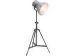 JUST LIGHT Stehlampe "SAMIA", grau (eisen), 1, H: 88cm, 1 Stk., Leuchten, ExklusiveE27, Stehlampe