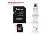 HAMA Speicherkarte "microSD Karte, Memory Fast, + Adapter/Mobile, Class 10 UHS-I", schwarz, 256 GB, Speicherkarten, Speicherkarte