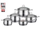 Topf-Set ELO "Platin", silber (edelstahlfarben), Töpfe, Topf-Set, Induktion