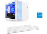 CSL PC "Cube V24129", weiß, Microsoft Windows 11 Home (64 Bit), 16 GB RAM 500 GB SSD, Desktop-PCs, PC