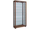 Hängevitrine Vitrosa ca. 59x114x18 cm Nussbaumfarb.