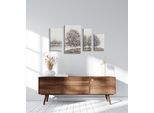 Ölgemälde BÖNNINGHOFF, beige (farbe bild(er): beige, weiß, braun), B:124cm H:70cm T:3cm, Canvas, Holz, Bilder, Ölgemälde, jedes Bild ein Unikat