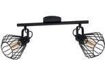 EGLO Deckenspot "TABILLANO", schwarz, 2, 1 Stk., Leuchten, Deckenleuchte Vintage, Industrial, Stahl, Wohnzimmerlampe in Schwarz, Deckenspot