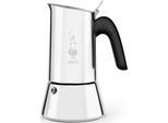 Espressokocher BIALETTI "Venus", schwarz (edelstahlfarben, schwarz), 0,08 l, 2, Kaffeemaschinen, Espressokocher, Edelstahl
