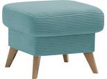 Hocker EXXPO - SOFA FASHION "Samso, kompakte und bequeme Sitzgelegenheit in aktuellem Cord Bezug", blau (sky), B:57cm H:47cm T:57cm, Hocker, Hocker