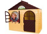 Spielhaus JAMARA "Little Home", beige (beige, braun), Spielhäuser, KinderB:130cm H:120cm T:78cm, Kunststoff, Spielhaus, BxTxH: 130x78x120 cm, B:130cm H:120cm T:78cm