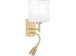 FISCHER & HONSEL LED Wandleuchte "Dreamer", weiß (messingfarben, weiß), 2, H: 16cm, 1 Stk., Leuchten, LED Wandleuchte