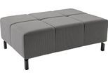 Hockerbank HOME AFFAIRE "Ancona New", grau (dunkelgrau), B:107cm H:43cm T:71cm, : 88% Polyester, 12% Polyacryl, Hocker, Hockerbank, passend zum Ecksofa, auch in Easy care-Bezug + Cord
