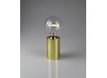 LED Dekoobjekt AM DESIGN "Glühbirne mit Home Schriftzug", gold, H:22,5cm L:9,5cm, Leuchten, LED Dekoobjekt, 9,5x22,5 cm