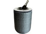 Beistelltisch COOTAB COOLER TABLE "4-in-1 Loungetisch mit Edelstahl-Kühler London 50 cm", bunt (anthrazit, champagner), B:34cm H:50cm T:34cm, Tische, Beistelltisch, Wetterfest, Pflegeleicht, Hitzebeständig, Verstellbare Füße