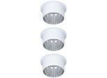 PAULMANN LED Einbauleuchte "Gil", bunt (weiß, silberfarben), 3, Ø 6,8cm, 3 Stk., Leuchten, LED-Modul, 3-Stufen-dimmbar, LED Einbauleuchte